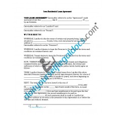 Residential Lease Agreement - Iowa